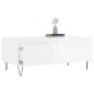 vidaXL Couchtisch Hochglanz-Weiß 90x50x36,5 cm Holzwerkstoff vidaXL Couchtisch Hochglanz-Weiß 90x50x36,5 cm Holzwerkstoff
