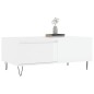 vidaXL Couchtisch Hochglanz-Weiß 90x50x36,5 cm Holzwerkstoff vidaXL Couchtisch Hochglanz-Weiß 90x50x36,5 cm Holzwerkstoff