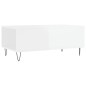 vidaXL Couchtisch Hochglanz-Weiß 90x50x36,5 cm Holzwerkstoff vidaXL Couchtisch Hochglanz-Weiß 90x50x36,5 cm Holzwerkstoff