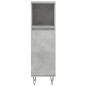 vidaXL Badschrank Betongrau 30x30x100 cm Holzwerkstoff vidaXL Badschrank Betongrau 30x30x100 cm Holzwerkstoff