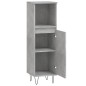vidaXL Badschrank Betongrau 30x30x100 cm Holzwerkstoff vidaXL Badschrank Betongrau 30x30x100 cm Holzwerkstoff