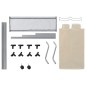 vidaXL Wäschekorb mit 3 Taschen Creme Stahl vidaXL Wäschekorb mit 3 Taschen Creme Stahl