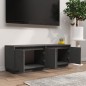 vidaXL TV-Schrank Grau 110x34x40 cm Massivholz Kiefer vidaXL TV-Schrank Grau 110x34x40 cm Massivholz Kiefer