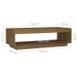 vidaXL Couchtisch Honigbraun 110x50x33,5 cm Kiefer Massivholz vidaXL Couchtisch Honigbraun 110x50x33,5 cm Kiefer Massivholz