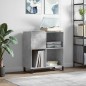 vidaXL Plattenschrank Betongrau 84,5x38x89 cm Holzwerkstoff vidaXL Plattenschrank Betongrau 84,5x38x89 cm Holzwerkstoff