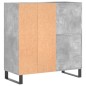vidaXL Plattenschrank Betongrau 84,5x38x89 cm Holzwerkstoff vidaXL Plattenschrank Betongrau 84,5x38x89 cm Holzwerkstoff