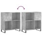 vidaXL Plattenschrank Betongrau 84,5x38x89 cm Holzwerkstoff vidaXL Plattenschrank Betongrau 84,5x38x89 cm Holzwerkstoff