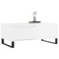 vidaXL Couchtisch Hochglanz-Weiß 90x50x36,5 cm Holzwerkstoff