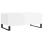 vidaXL Couchtisch Hochglanz-Weiß 90x50x36,5 cm Holzwerkstoff