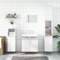 vidaXL Badschrank Hochglanz-Weiß 58x33x60 cm Holzwerkstoff vidaXL Badschrank Hochglanz-Weiß 58x33x60 cm Holzwerkstoff