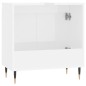 vidaXL Badschrank Hochglanz-Weiß 58x33x60 cm Holzwerkstoff vidaXL Badschrank Hochglanz-Weiß 58x33x60 cm Holzwerkstoff