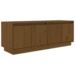 vidaXL TV-Schrank Honigbraun 110x34x40 cm Massivholz Kiefer