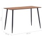 vidaXL Esstisch Braun 120x60x75 cm vidaXL Esstisch Braun 120x60x75 cm