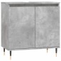 vidaXL Badschrank Betongrau 58 x 33 x 60 cm Holzwerkstoff vidaXL Badschrank Betongrau 58 x 33 x 60 cm Holzwerkstoff