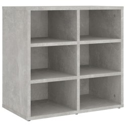 vidaXL Schuhregal Betongrau 52,5x30x50 cm