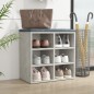 vidaXL Schuhregal Betongrau 52,5x30x50 cm vidaXL Schuhregal Betongrau 52,5x30x50 cm