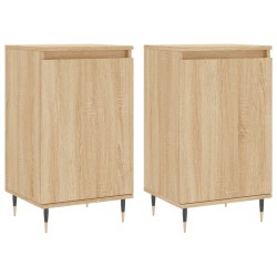 vidaXL Sideboards 2 Stk. Sonoma-Eiche 40x35x70 cm Holzwerkstoff
