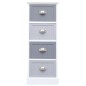 vidaXL Beistellschrank 35 x 30 x 90 cm Paulownia Holz vidaXL Beistellschrank 35 x 30 x 90 cm Paulownia Holz