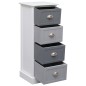 vidaXL Beistellschrank 35 x 30 x 90 cm Paulownia Holz vidaXL Beistellschrank 35 x 30 x 90 cm Paulownia Holz