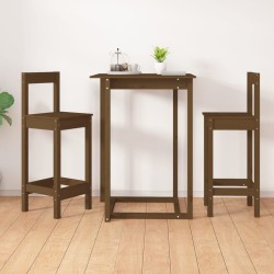 vidaXL Barstühle 2 Stk. Honigbraun 40x41,5x112 cm Massivholz Kiefer