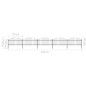 Gartenzaun mit Speerspitzen Stahl (1 - 1,25) x 8,5 m Schwarz Gartenzaun mit Speerspitzen Stahl (1 - 1,25) x 8,5 m Schwarz