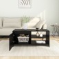 vidaXL Couchtisch Schwarz 102x50x45 cm Holzwerkstoff vidaXL Couchtisch Schwarz 102x50x45 cm Holzwerkstoff