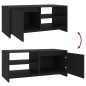 vidaXL Couchtisch Schwarz 102x50x45 cm Holzwerkstoff vidaXL Couchtisch Schwarz 102x50x45 cm Holzwerkstoff