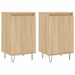 vidaXL Sideboards 2 Stk. Sonoma-Eiche 40x35x70 cm Holzwerkstoff
