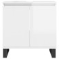 vidaXL Badschrank Hochglanz-Weiß 58x33x60 cm Holzwerkstoff vidaXL Badschrank Hochglanz-Weiß 58x33x60 cm Holzwerkstoff