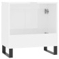 vidaXL Badschrank Hochglanz-Weiß 58x33x60 cm Holzwerkstoff vidaXL Badschrank Hochglanz-Weiß 58x33x60 cm Holzwerkstoff