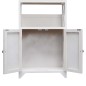 vidaXL Badezimmerschrank Weiß 46x24x116 cm Paulownia Holz vidaXL Badezimmerschrank Weiß 46x24x116 cm Paulownia Holz