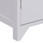 vidaXL Badezimmerschrank Weiß 46x24x116 cm Paulownia Holz vidaXL Badezimmerschrank Weiß 46x24x116 cm Paulownia Holz