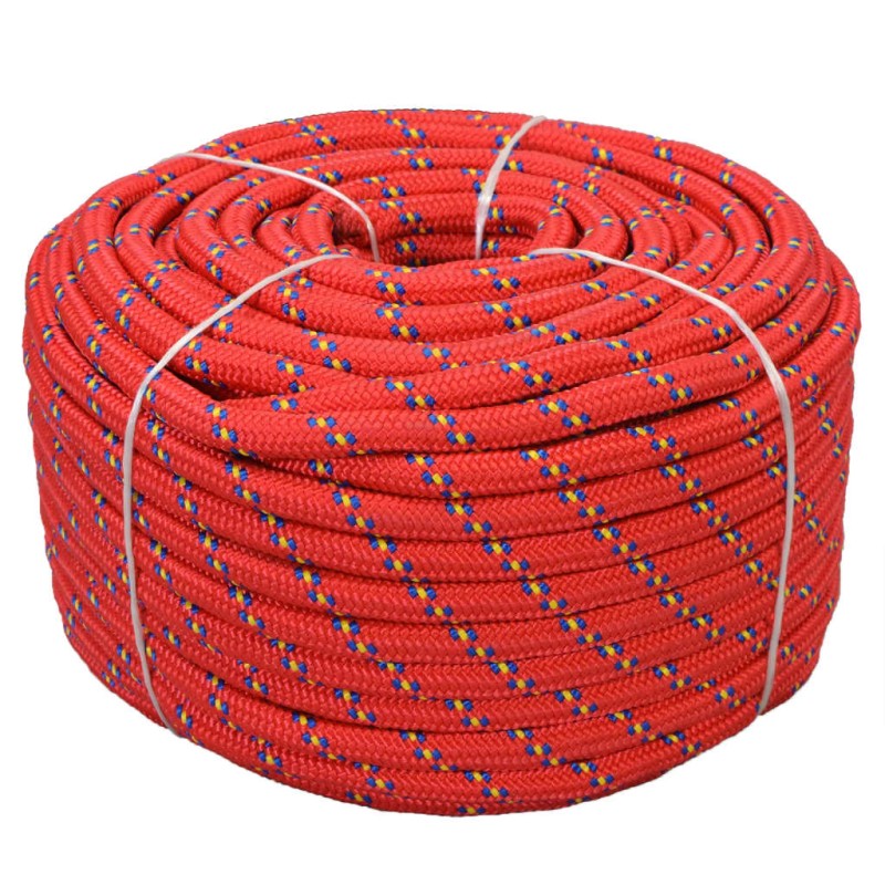 vidaXL Bootsseil Polypropylen 18 mm 50 m Rot vidaXL Bootsseil Polypropylen 18 mm 50 m Rot