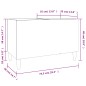 vidaXL Plattenschrank Grau Sonoma 74,5x38x48 cm Holzwerkstoff vidaXL Plattenschrank Grau Sonoma 74,5x38x48 cm Holzwerkstoff