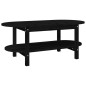 vidaXL Couchtisch Schwarz 110x55x45 cm Massivholz Kiefer vidaXL Couchtisch Schwarz 110x55x45 cm Massivholz Kiefer