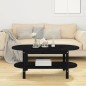 vidaXL Couchtisch Schwarz 110x55x45 cm Massivholz Kiefer vidaXL Couchtisch Schwarz 110x55x45 cm Massivholz Kiefer