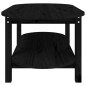 vidaXL Couchtisch Schwarz 110x55x45 cm Massivholz Kiefer vidaXL Couchtisch Schwarz 110x55x45 cm Massivholz Kiefer