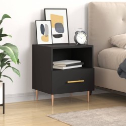 vidaXL Nachttisch Schwarz 40x35x47,5 cm Holzwerkstoff