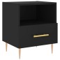 vidaXL Nachttisch Schwarz 40x35x47,5 cm Holzwerkstoff vidaXL Nachttisch Schwarz 40x35x47,5 cm Holzwerkstoff