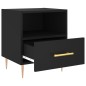 vidaXL Nachttisch Schwarz 40x35x47,5 cm Holzwerkstoff vidaXL Nachttisch Schwarz 40x35x47,5 cm Holzwerkstoff