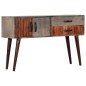 vidaXL Konsolentisch Grau 120 x 35 x 75 cm Massivholz Mango vidaXL Konsolentisch Grau 120 x 35 x 75 cm Massivholz Mango