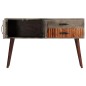 vidaXL Konsolentisch Grau 120 x 35 x 75 cm Massivholz Mango vidaXL Konsolentisch Grau 120 x 35 x 75 cm Massivholz Mango