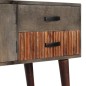 vidaXL Konsolentisch Grau 120 x 35 x 75 cm Massivholz Mango vidaXL Konsolentisch Grau 120 x 35 x 75 cm Massivholz Mango