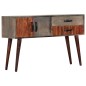 vidaXL Konsolentisch Grau 120 x 35 x 75 cm Massivholz Mango vidaXL Konsolentisch Grau 120 x 35 x 75 cm Massivholz Mango