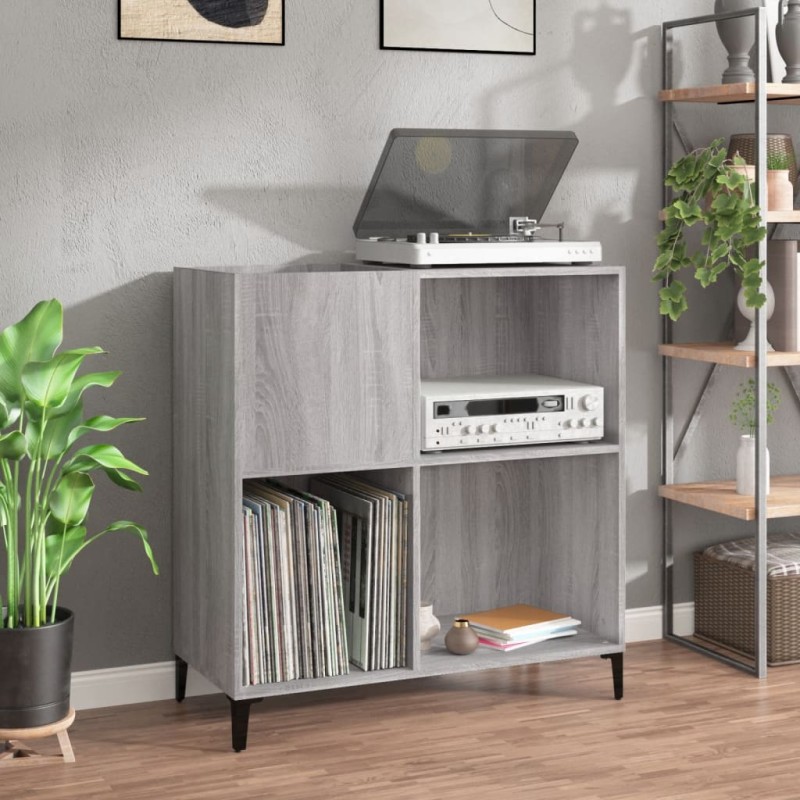 vidaXL Plattenschrank Grau Sonoma 84,5x38x89 cm Holzwerkstoff vidaXL Plattenschrank Grau Sonoma 84,5x38x89 cm Holzwerkstoff