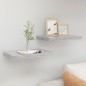 vidaXL Schweberegale 2 Stk. Betongrau 40x23x3,8 cm MDF vidaXL Schweberegale 2 Stk. Betongrau 40x23x3,8 cm MDF