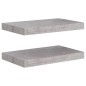 vidaXL Schweberegale 2 Stk. Betongrau 40x23x3,8 cm MDF vidaXL Schweberegale 2 Stk. Betongrau 40x23x3,8 cm MDF