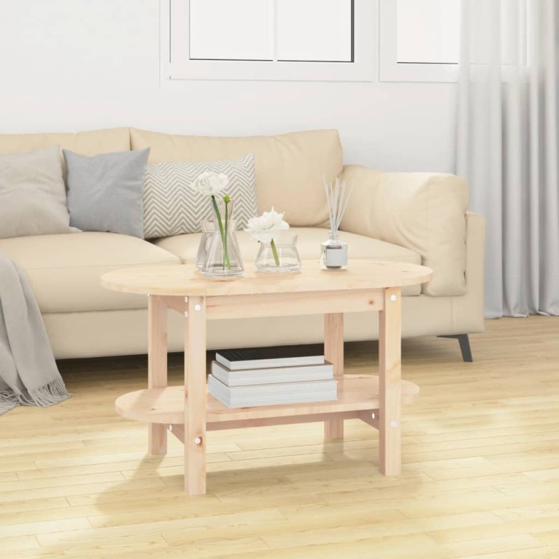 vidaXL Couchtisch 80x45x45 cm Massivholz Kiefer vidaXL Couchtisch 80x45x45 cm Massivholz Kiefer