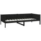 vidaXL Tagesbett Schwarz Massivholz Kiefer 90x200 cm vidaXL Tagesbett Schwarz Massivholz Kiefer 90x200 cm