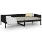 vidaXL Tagesbett Schwarz Massivholz Kiefer 90x200 cm vidaXL Tagesbett Schwarz Massivholz Kiefer 90x200 cm
